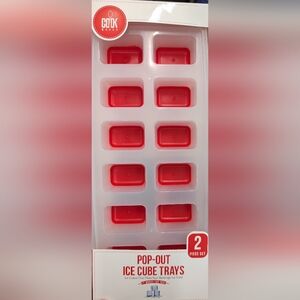 Pop Out Ice Cube Trays (2 pc. Set)
